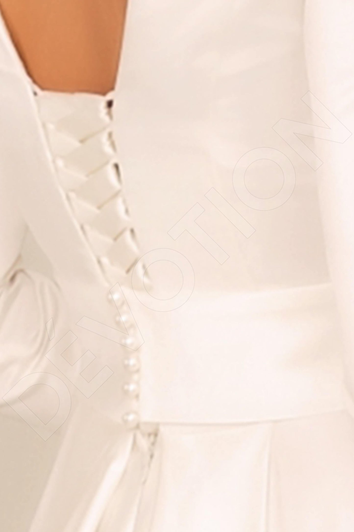Zoyana Open back A-line Long sleeve Wedding Dress 7