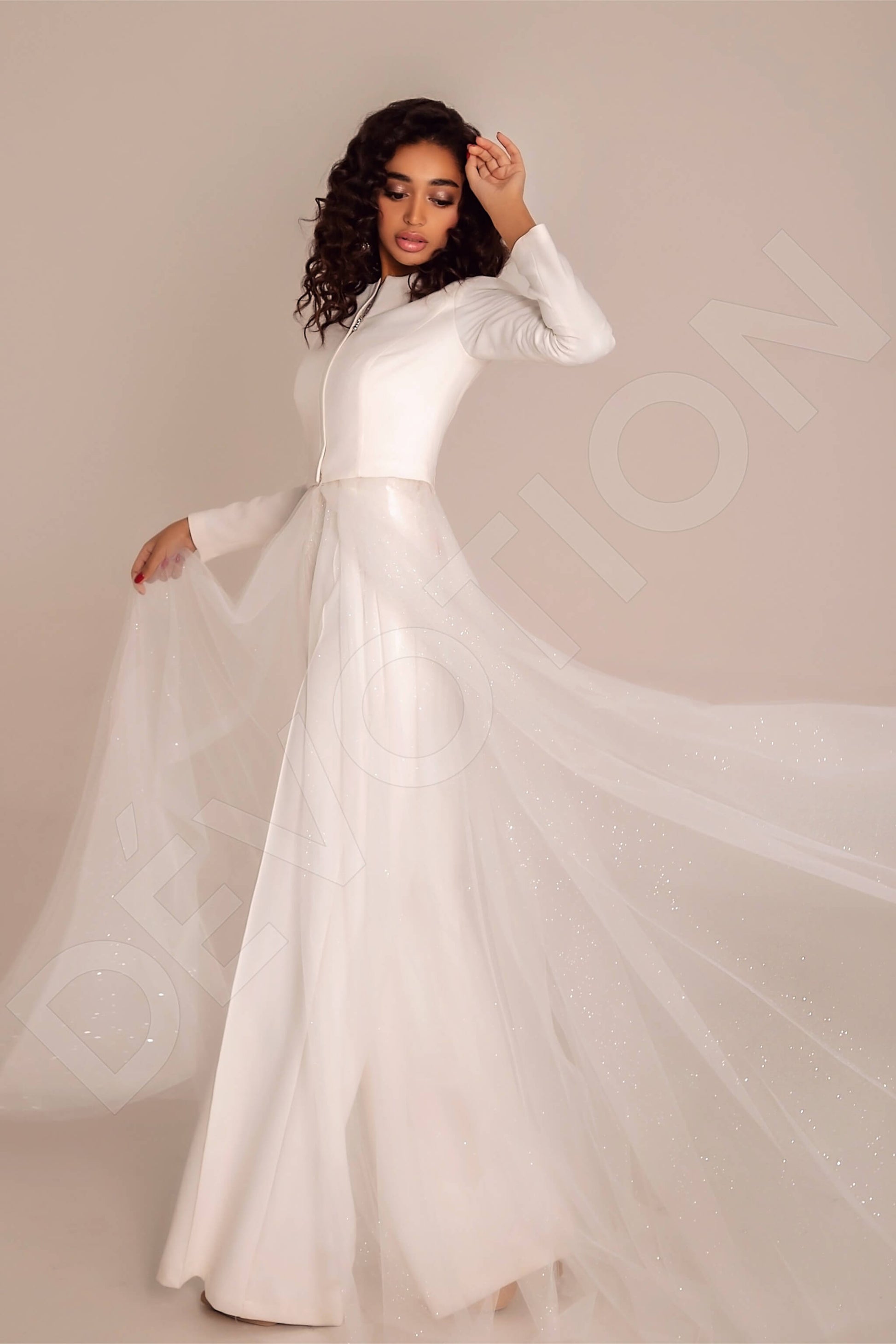 Nailah Pants Jewel Ivory Wedding dress