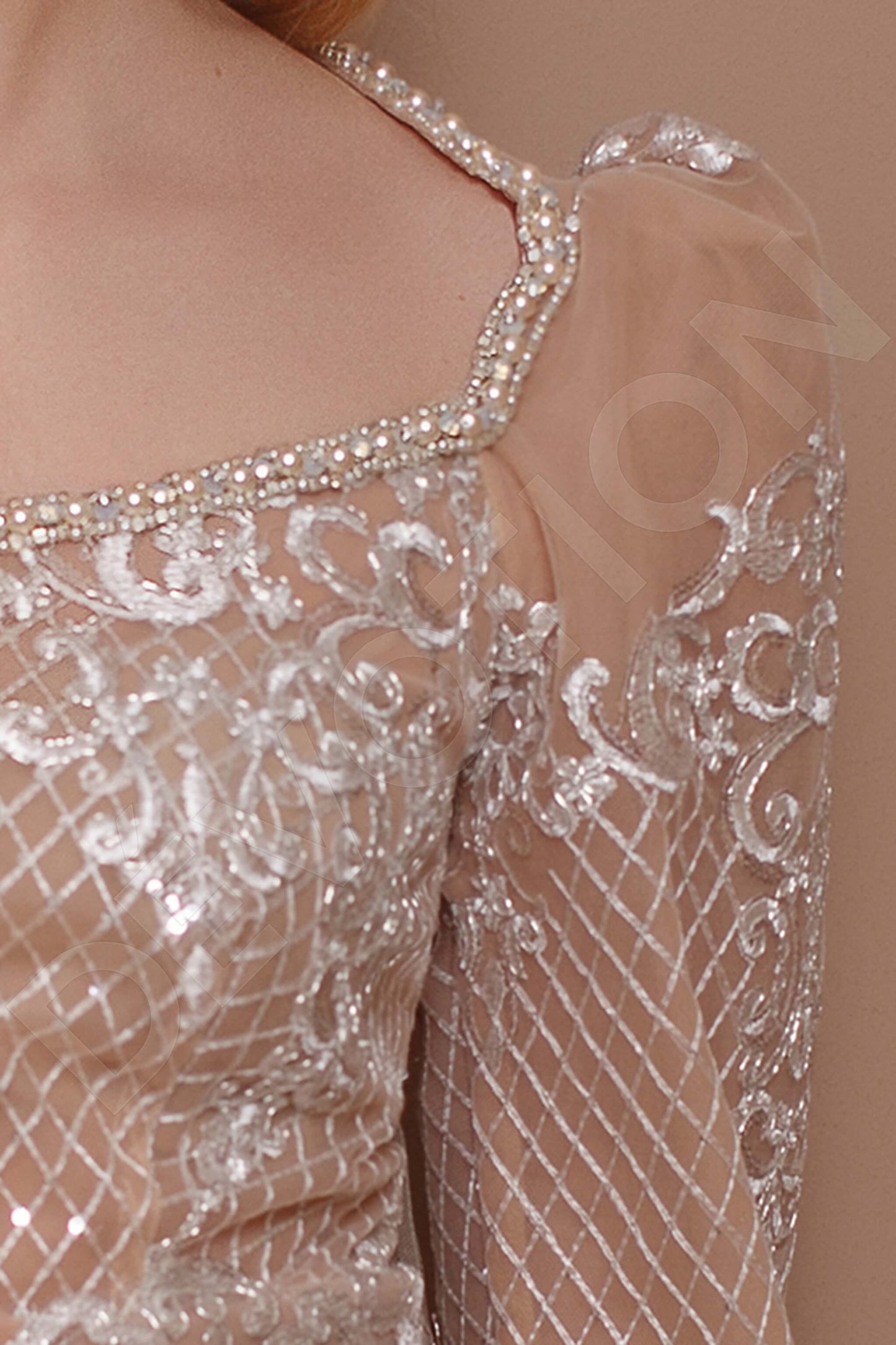 Lavia Full back A-line Long sleeve Wedding Dress 5