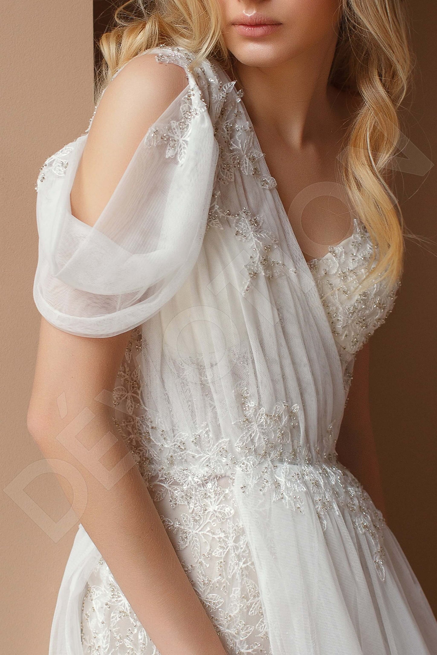 Pia Full back A-line Straps Wedding Dress 3