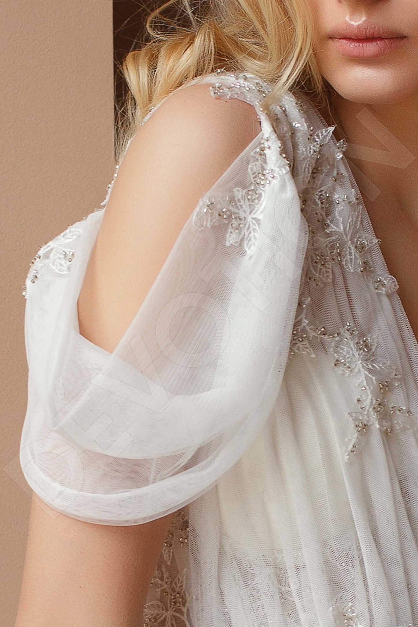 Pia Full back A-line Straps Wedding Dress 4