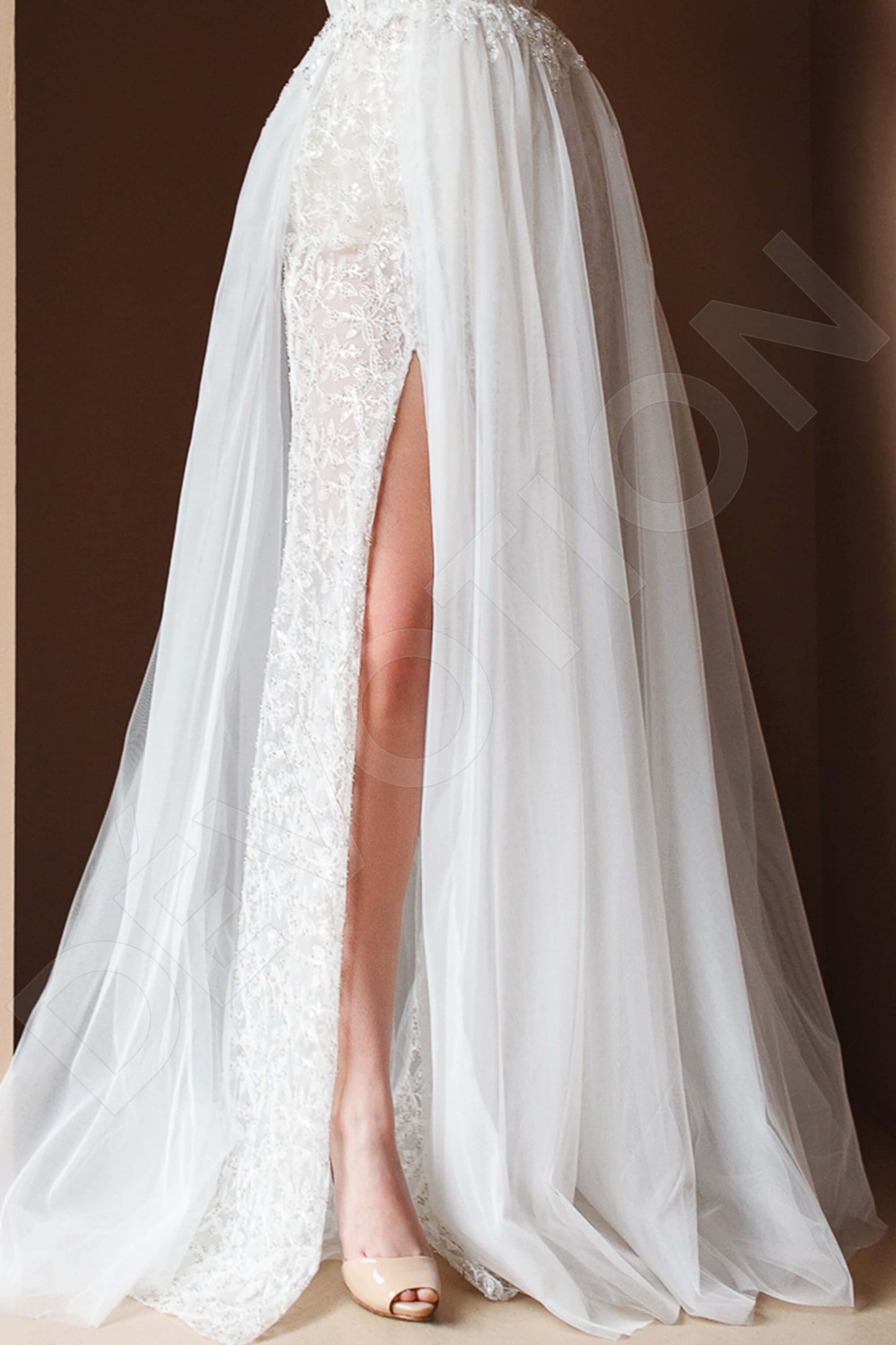 Pia Full back A-line Straps Wedding Dress 7