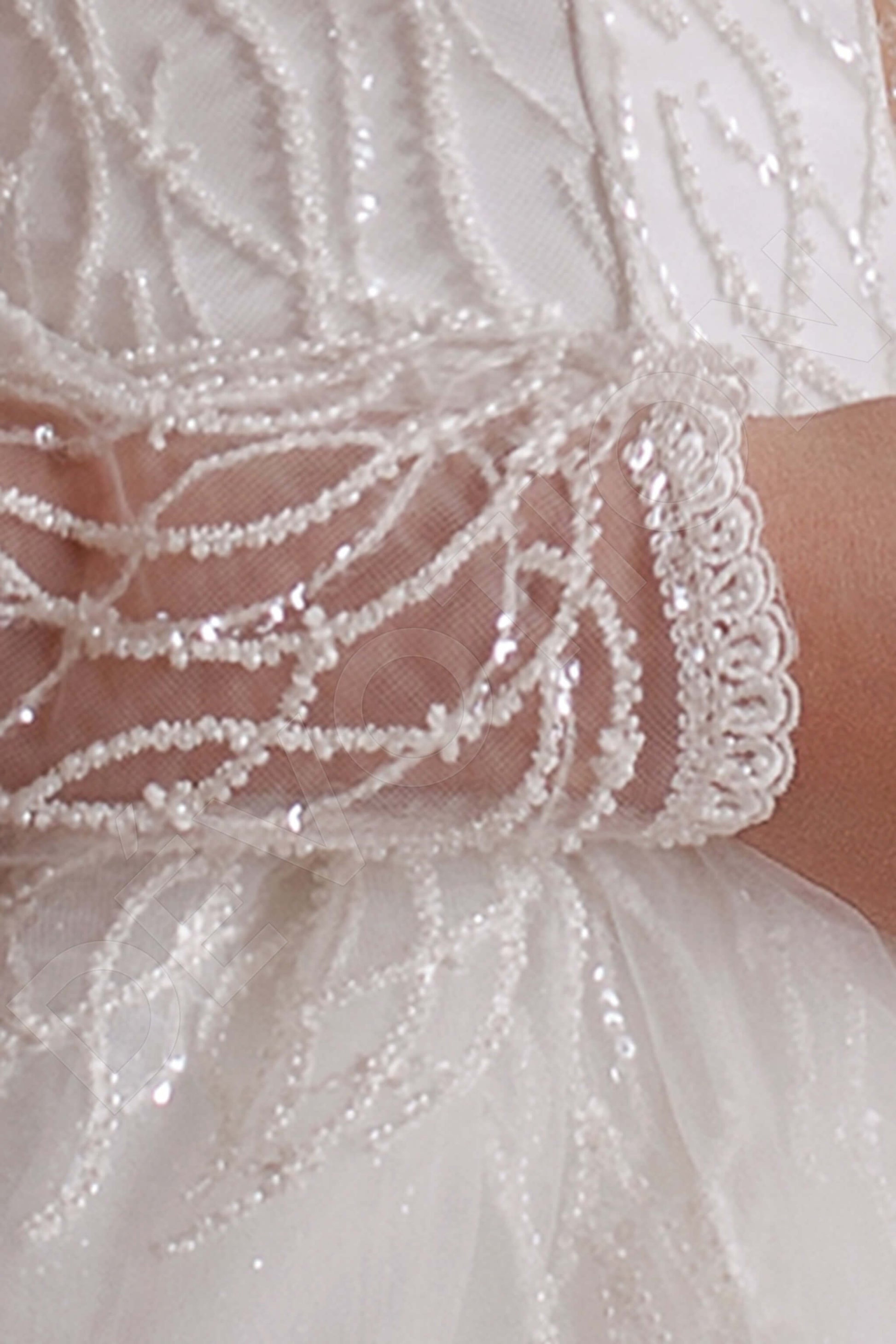 Wendie Princess/Ball Gown Illusion Milk Wedding dress