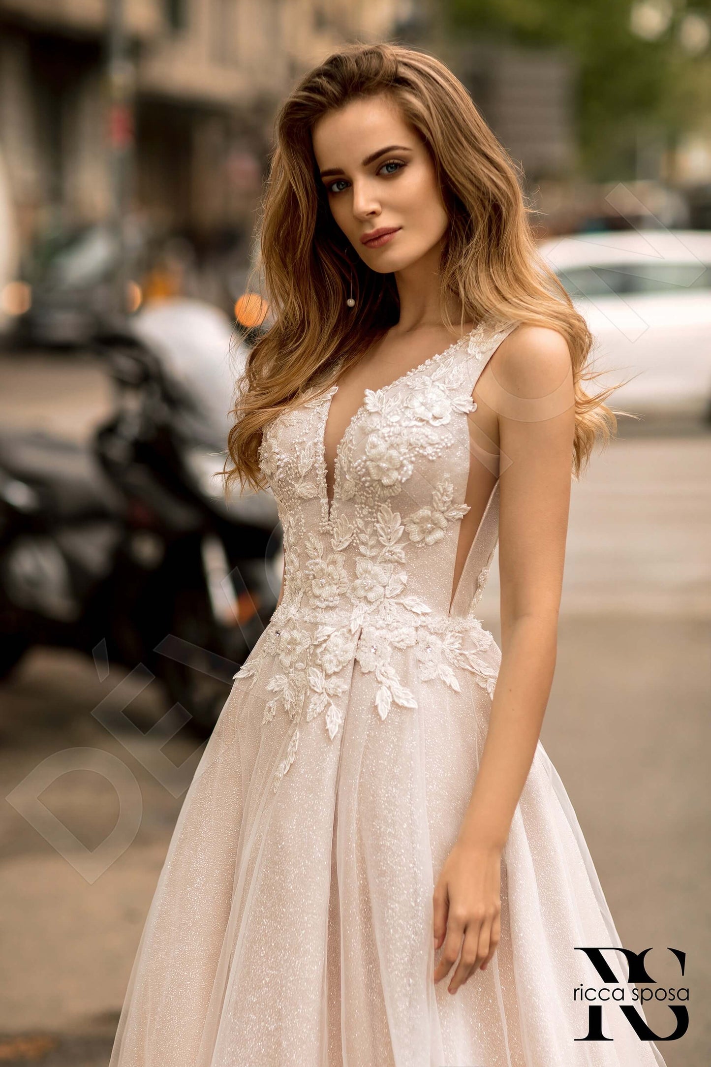 Anjana Open back A-line Sleeveless Wedding Dress 2