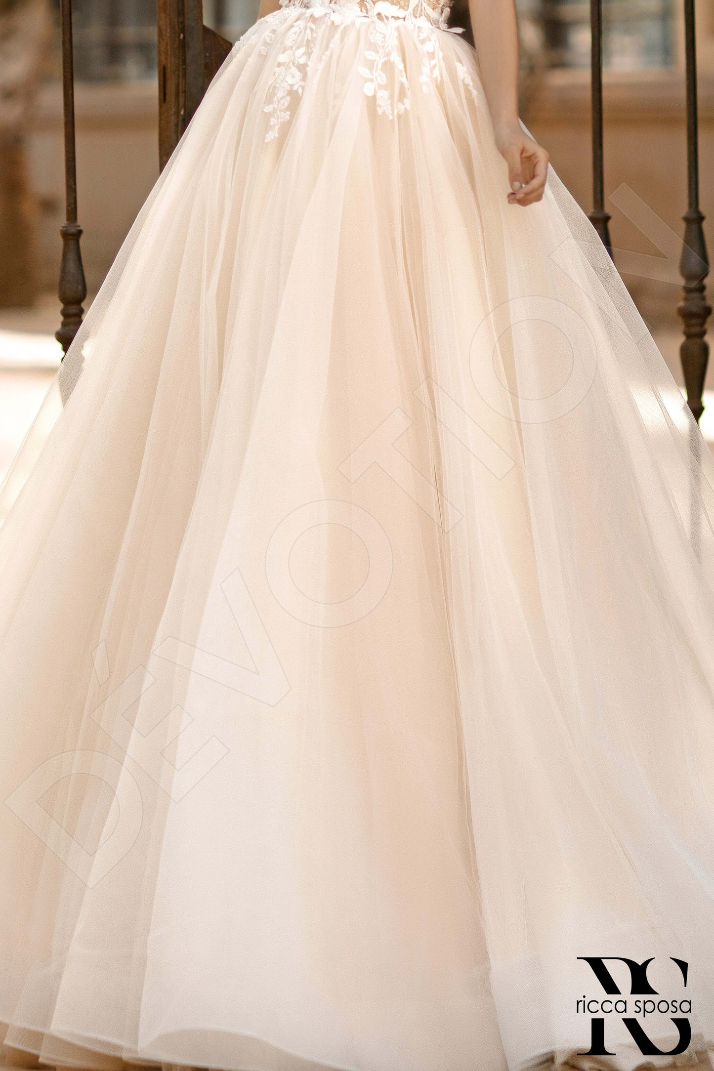 Cali Open back A-line Sleeveless Wedding Dress 5