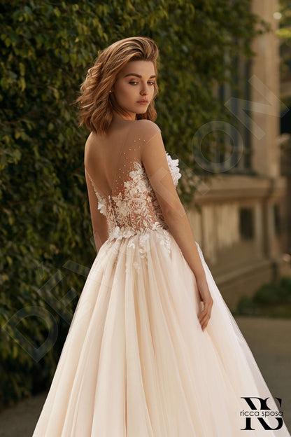 Cali Open back A-line Sleeveless Wedding Dress 6