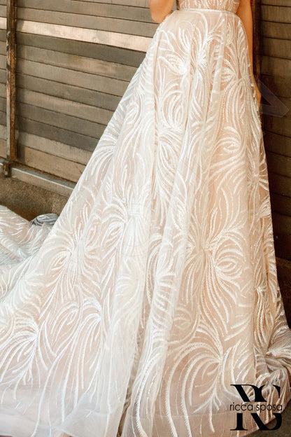 Janina Open back A-line Sleeveless Wedding Dress 3