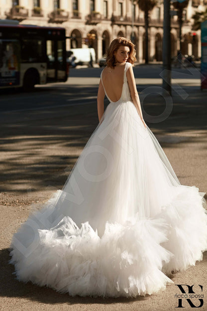 Laurie Open back Princess/Ball Gown Sleeveless Wedding Dress Back