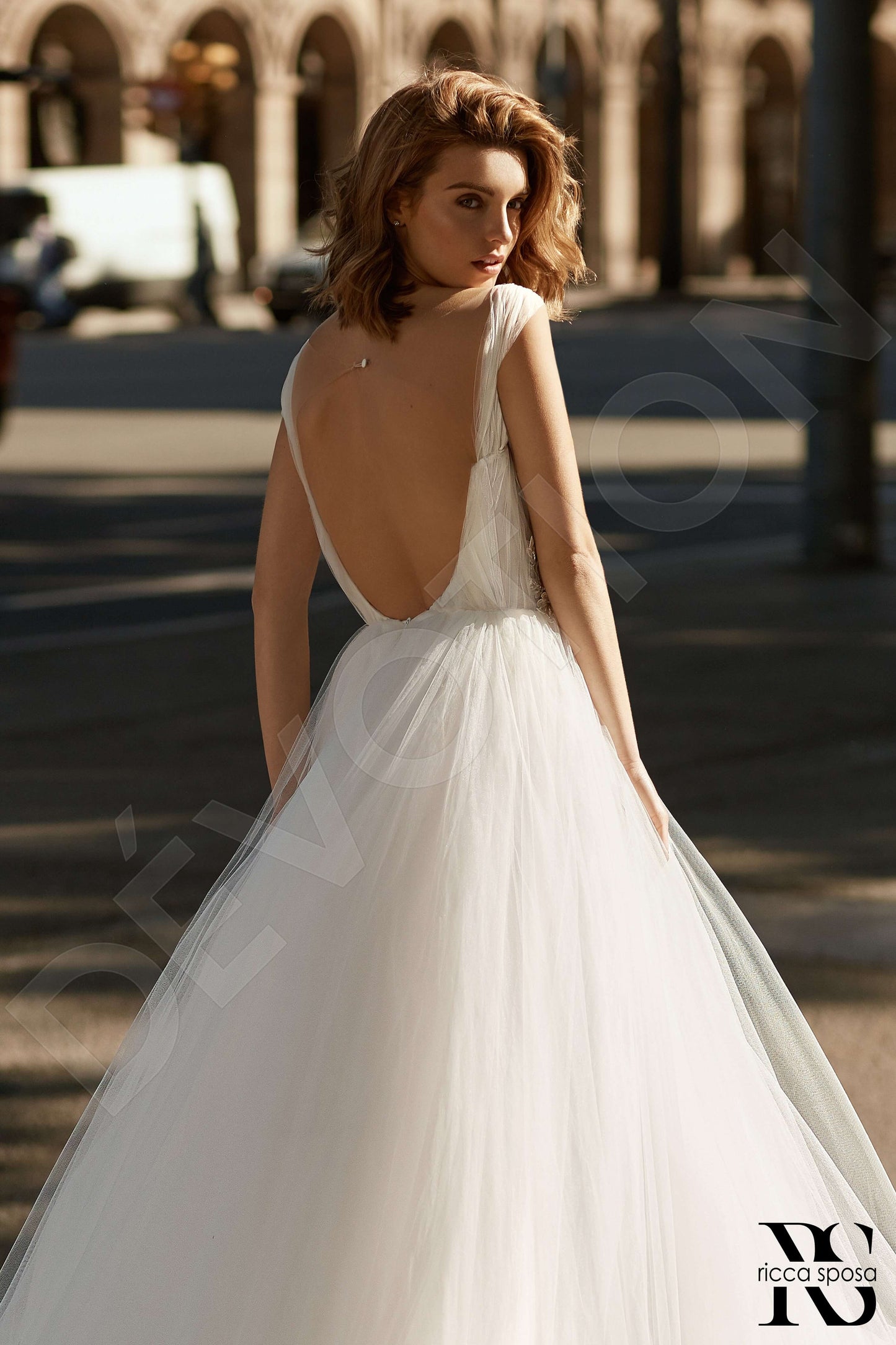 Laurie Open back Princess/Ball Gown Sleeveless Wedding Dress 4