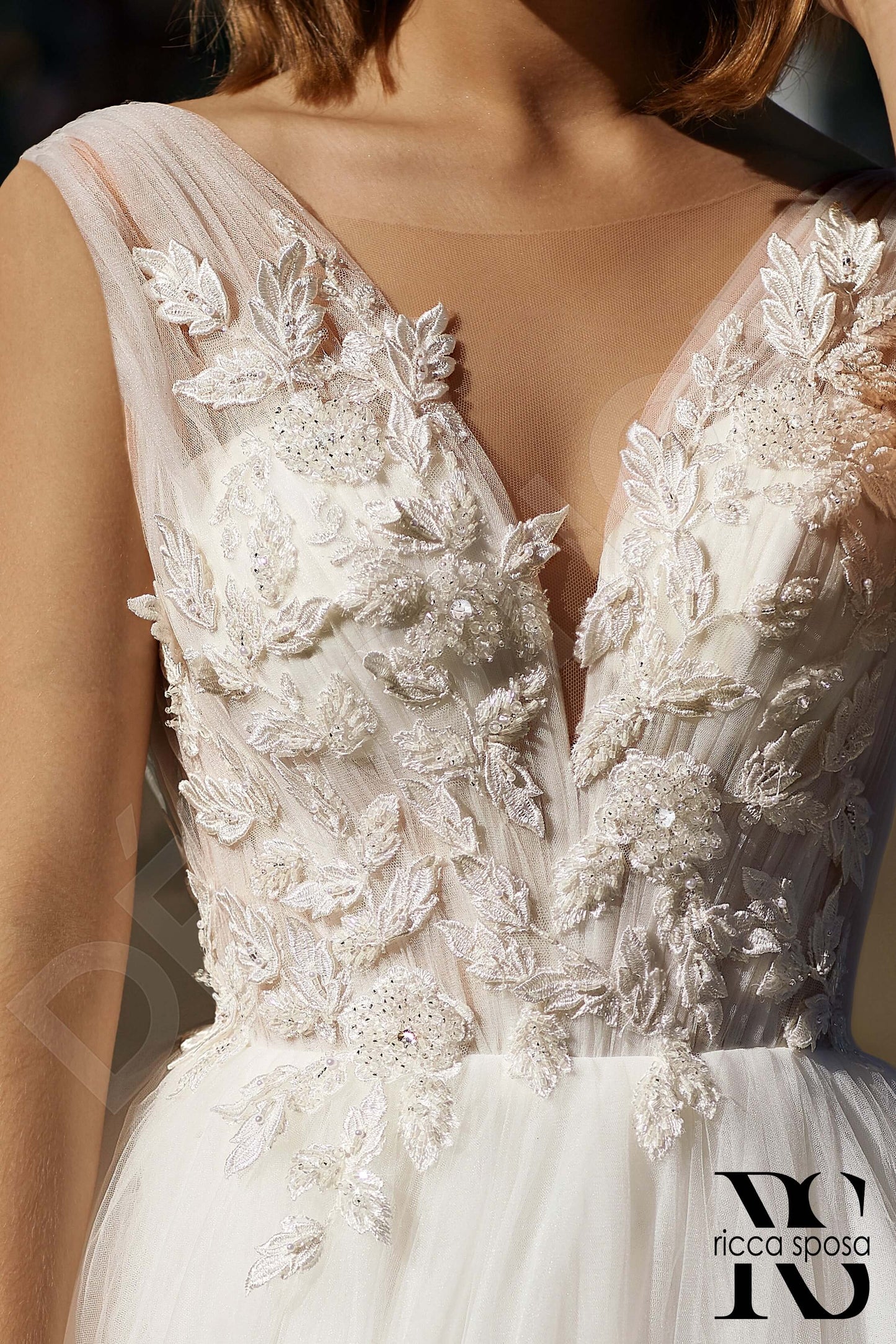 Laurie Open back Princess/Ball Gown Sleeveless Wedding Dress 7