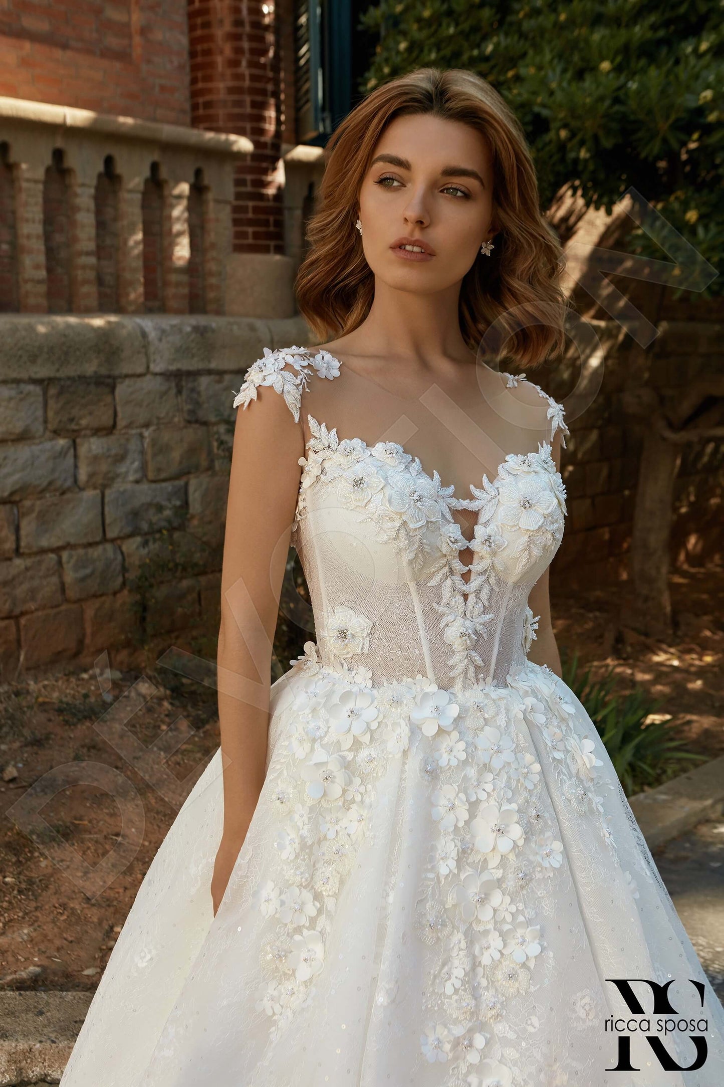 Martina Open back Princess/Ball Gown Sleeveless Wedding Dress 2