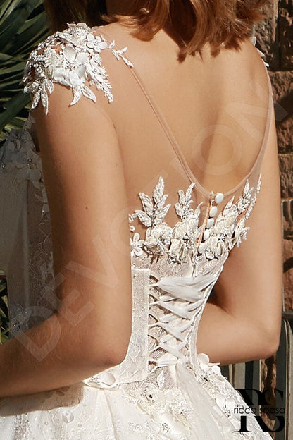 Martina Open back Princess/Ball Gown Sleeveless Wedding Dress 6