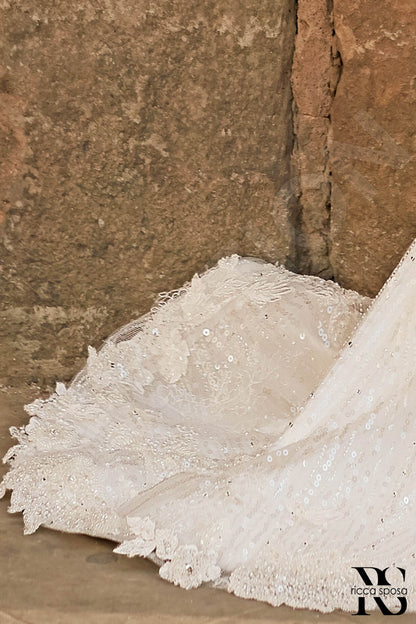 Rosia Full back Sheath/Column Sleeveless Wedding Dress 7