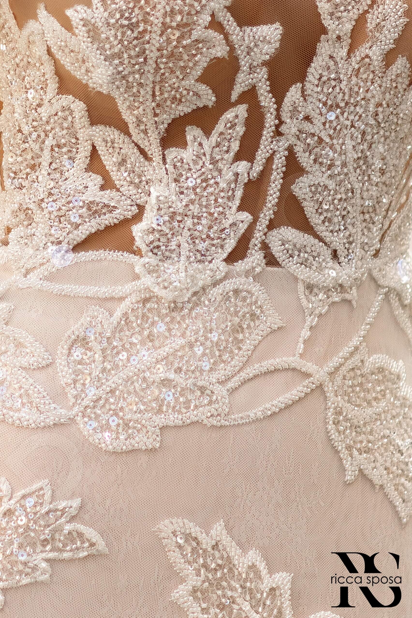 Siania Trumpet/Mermaid Illusion Ivory Nude Wedding dress