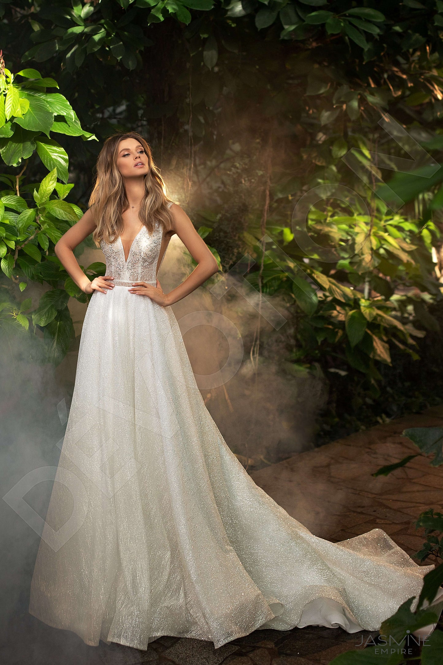 Eliza Open back A-line Sleeveless Wedding Dress 2