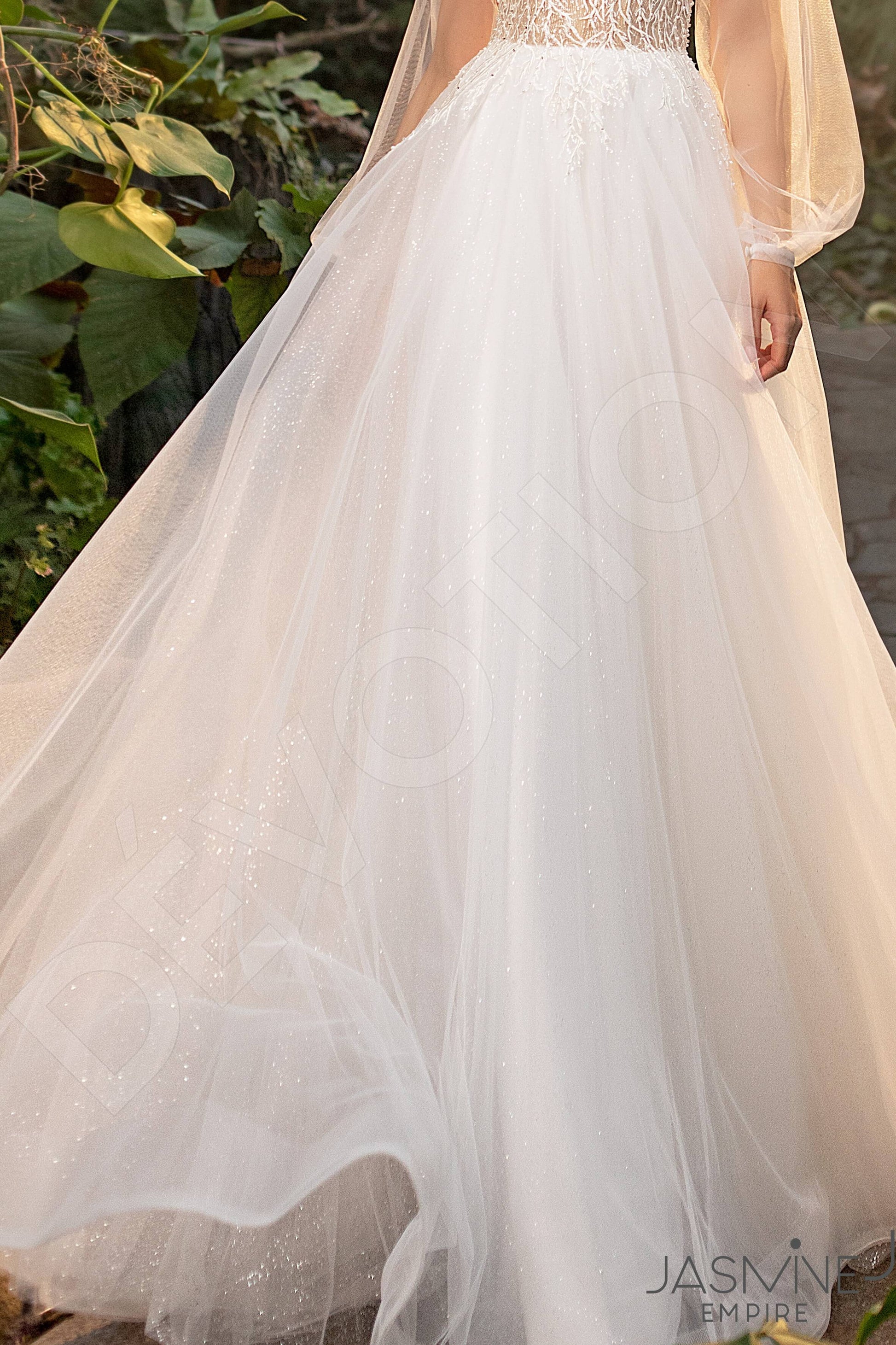Ruby A-line Illusion Ivory Wedding dress