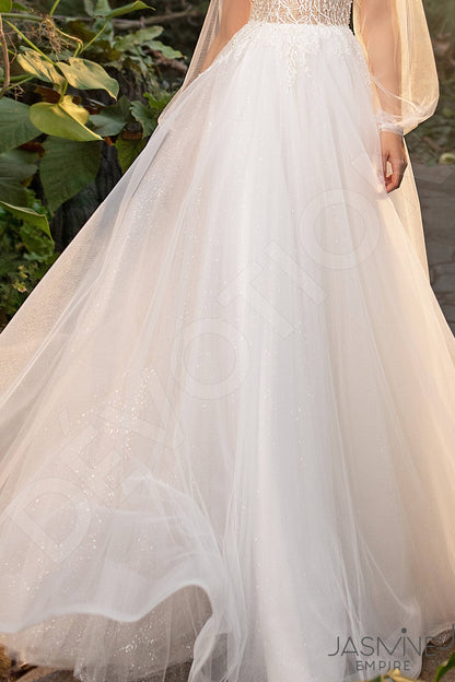 Ruby Full back A-line Long sleeve Wedding Dress 7
