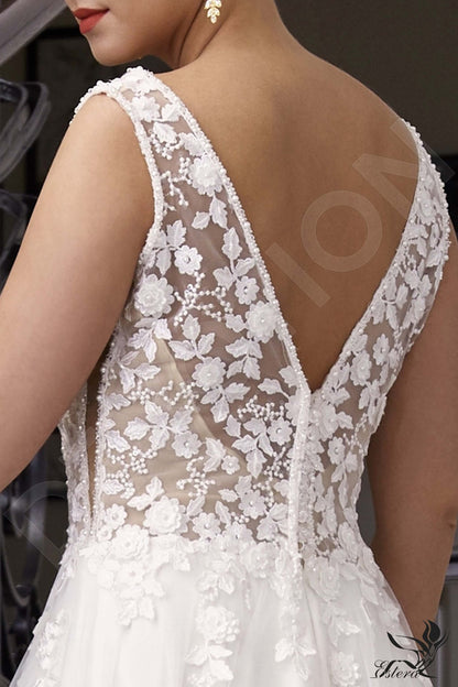 Fabiana Open back A-line Sleeveless Wedding Dress 6