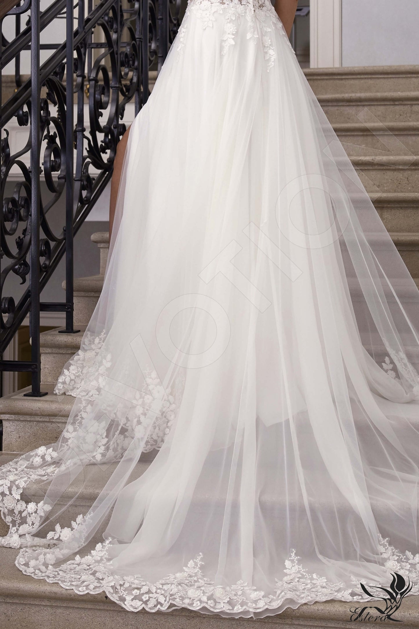 Fabiana Open back A-line Sleeveless Wedding Dress 7