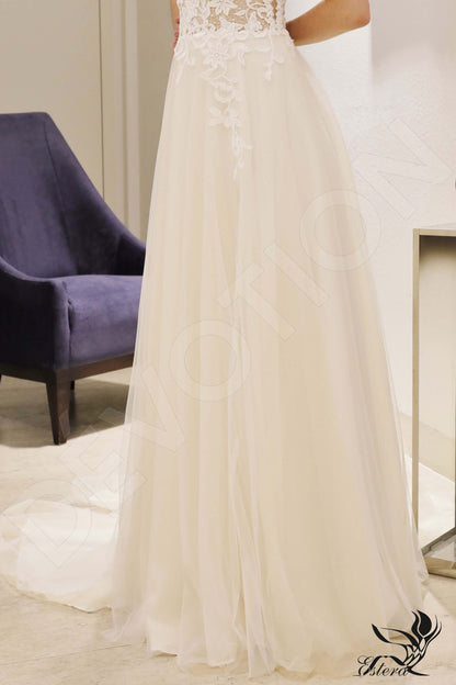Lamis Open back A-line Sleeveless Wedding Dress 3