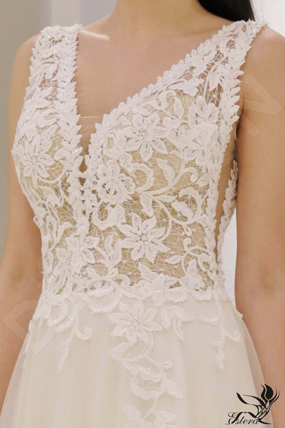 Lamis Open back A-line Sleeveless Wedding Dress 6