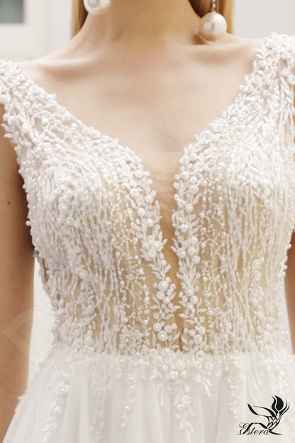 Marcela Open back A-line Sleeveless Wedding Dress 6