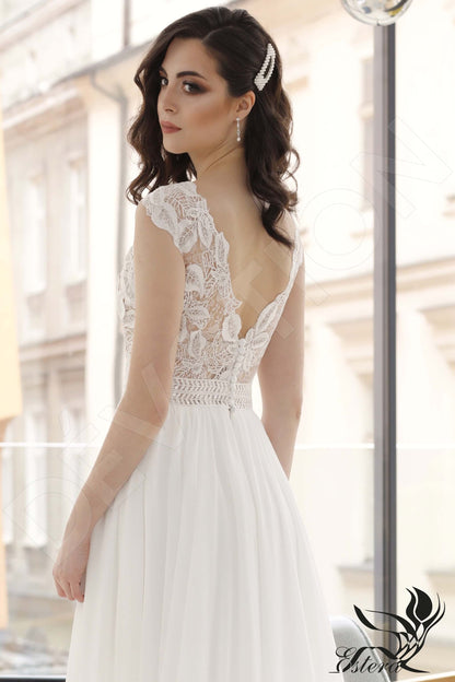 Miriama Open back A-line Sleeveless Wedding Dress 6