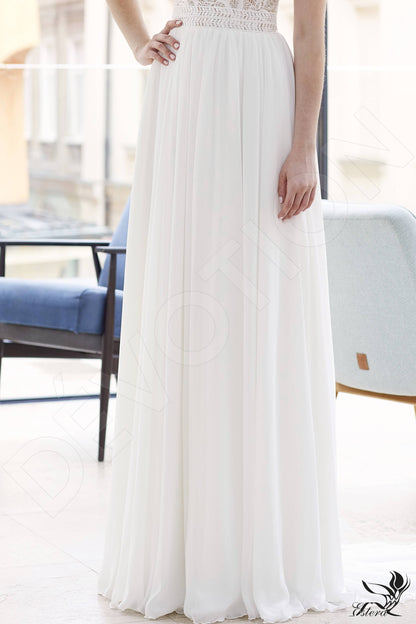 Miriama Open back A-line Sleeveless Wedding Dress 5