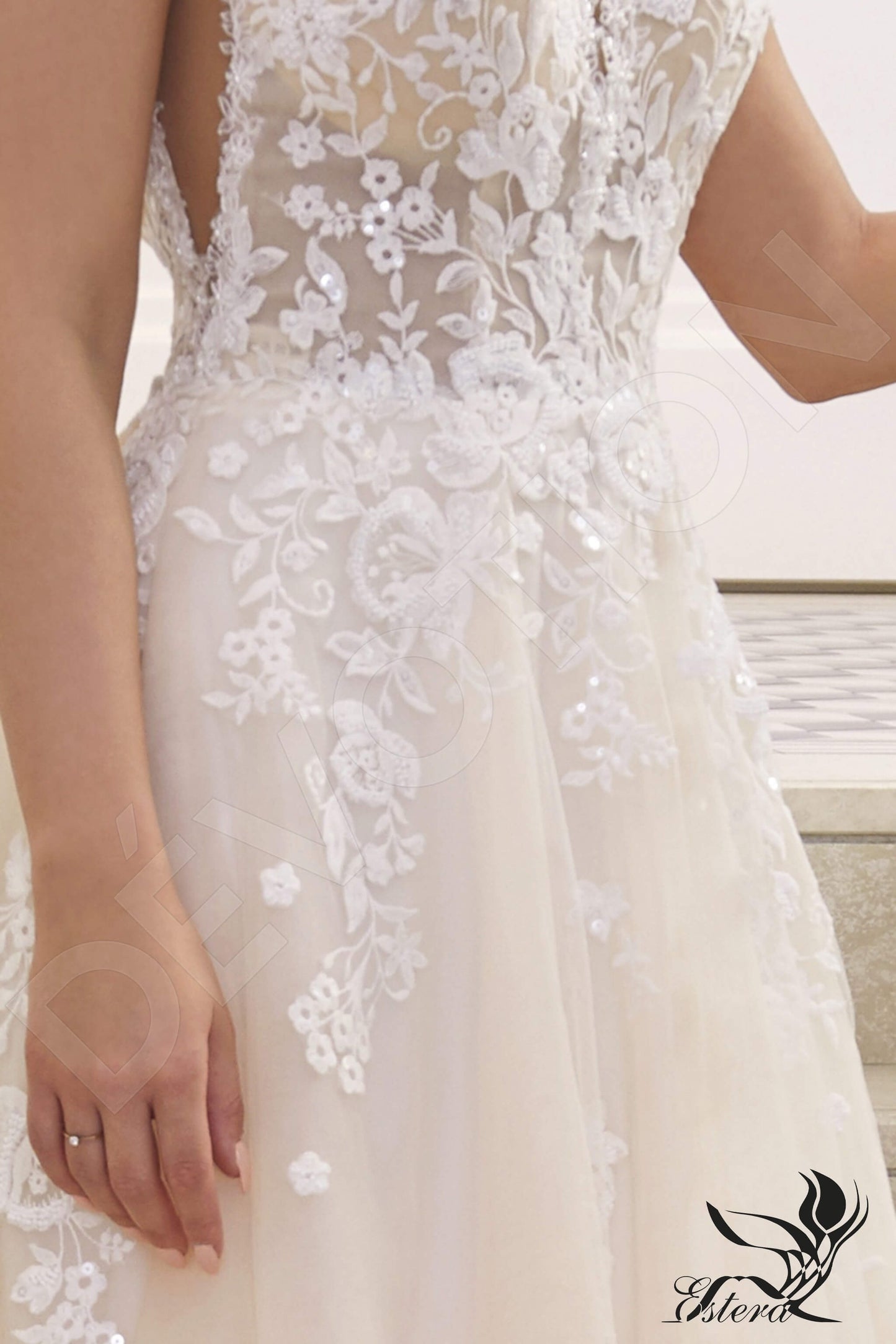 Rimina Open back A-line Sleeveless Wedding Dress 6