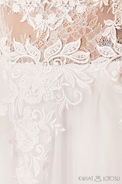 Lidi Full back A-line Sleeveless Wedding Dress 6