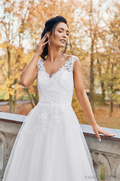Tessa Open back A-line Sleeveless Wedding Dress 3