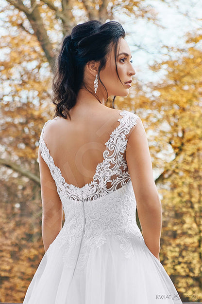 Tessa Open back A-line Sleeveless Wedding Dress 6