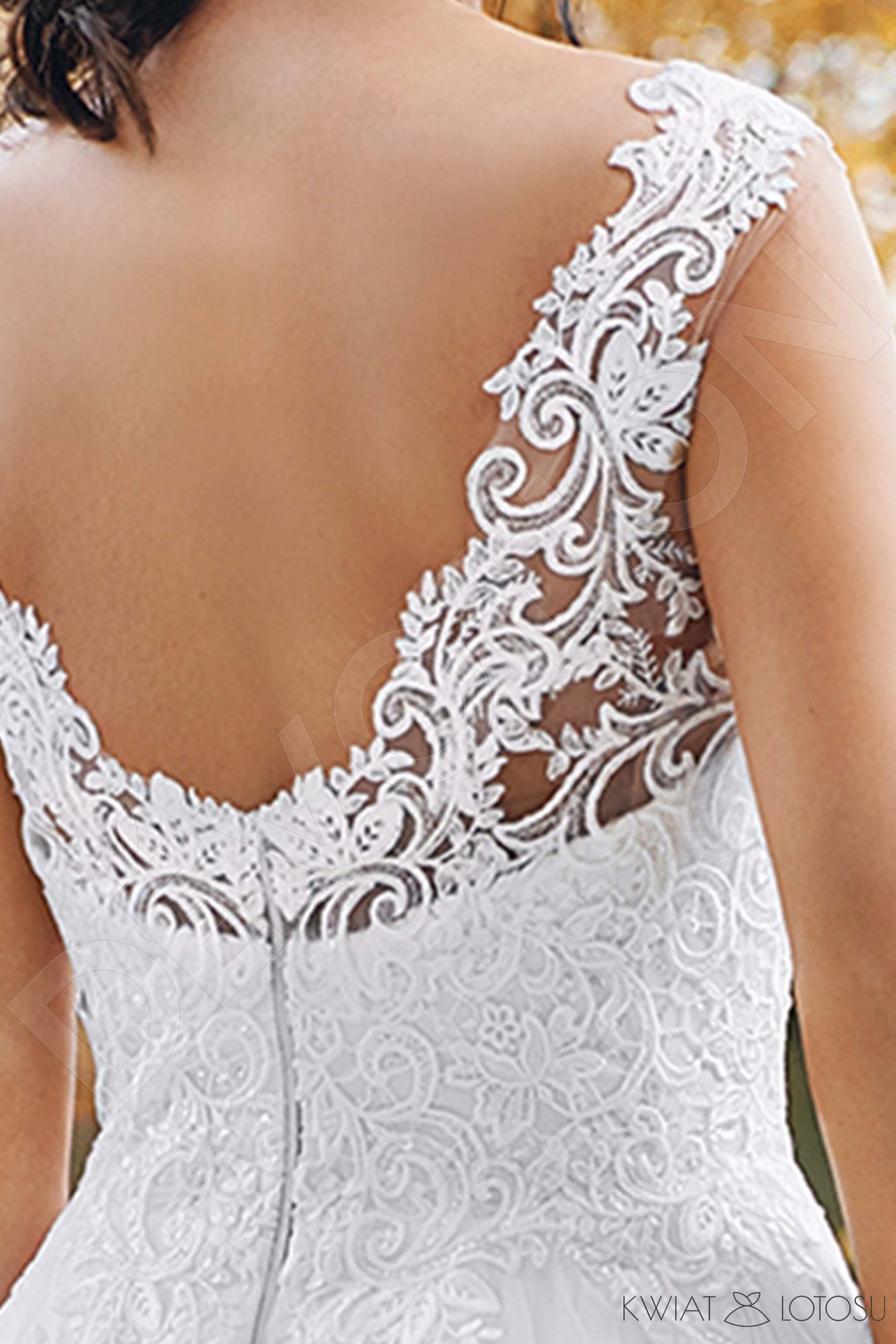 Tessa Open back A-line Sleeveless Wedding Dress 7