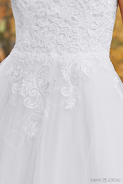 Tessa Open back A-line Sleeveless Wedding Dress 4