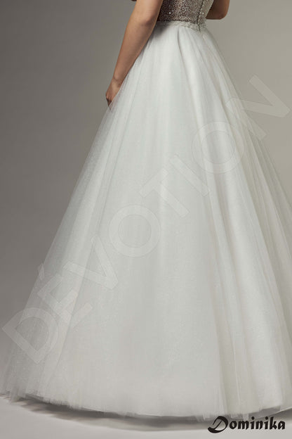 Azalee Open back A-line Sleeveless Wedding Dress 7