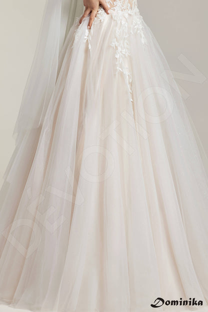 Azami Full back A-line Sleeveless Wedding Dress 5