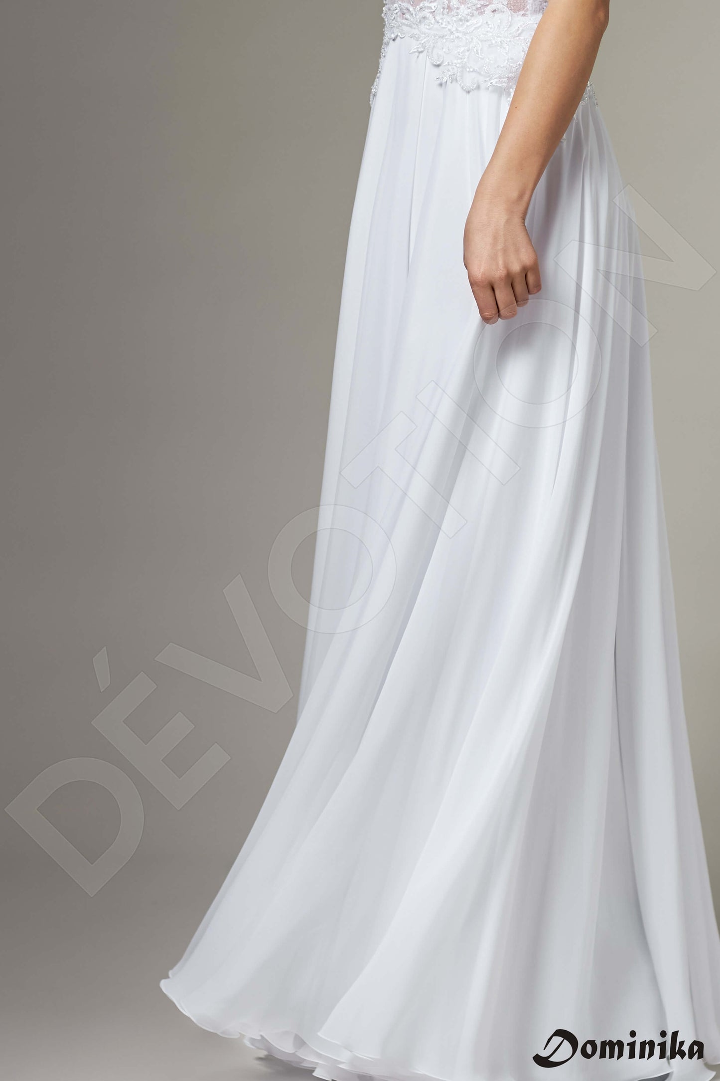 Bellerose Full back A-line Straps Wedding Dress 4