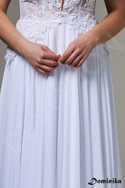 Bellerose Full back A-line Straps Wedding Dress 7