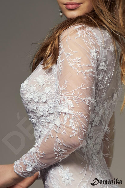 Briony Full back Trumpet/Mermaid Long sleeve Wedding Dress 4