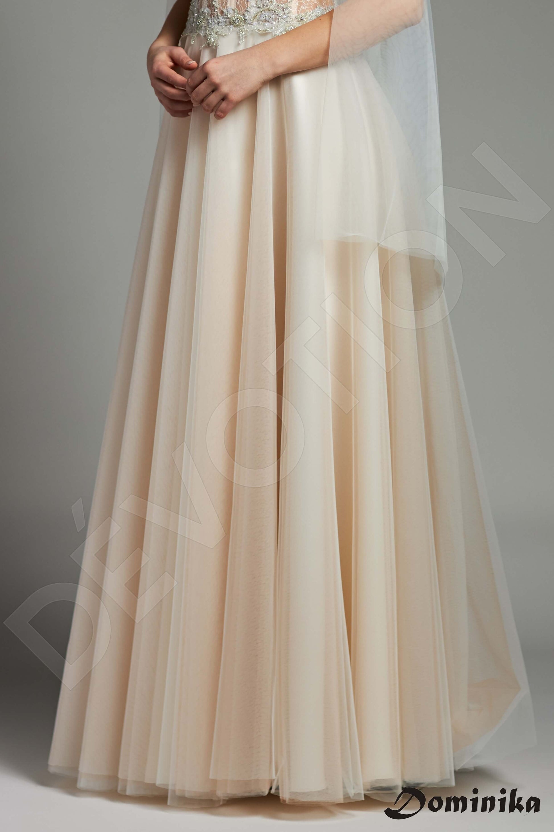 Cannas A-line Sweetheart Ivory Cappuccino Wedding dress