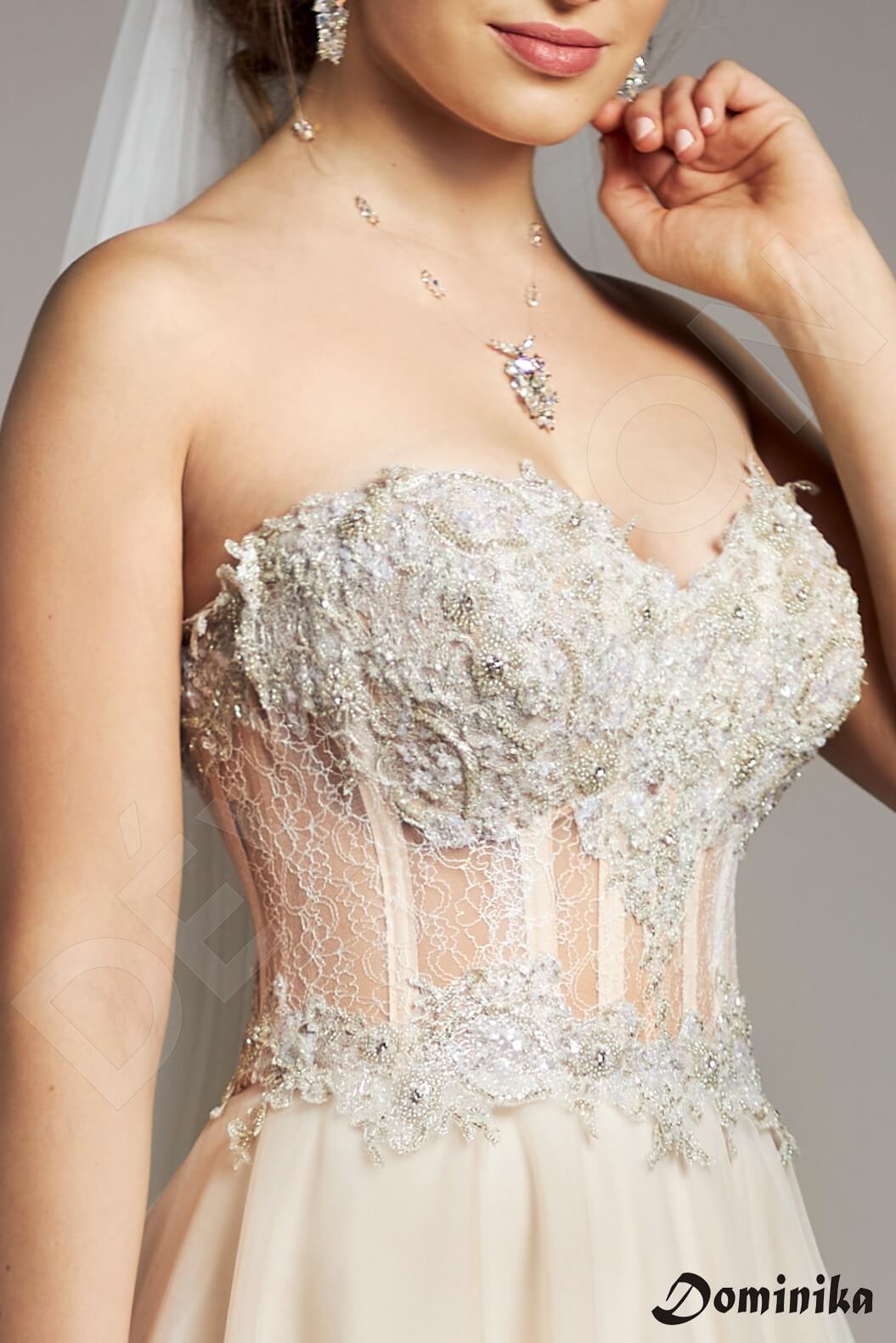 Cannas Open back A-line Sleeveless Wedding Dress 5