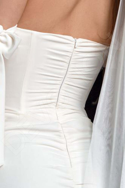 Bonie Open back Sheath/Column Sleeveless Wedding Dress 7