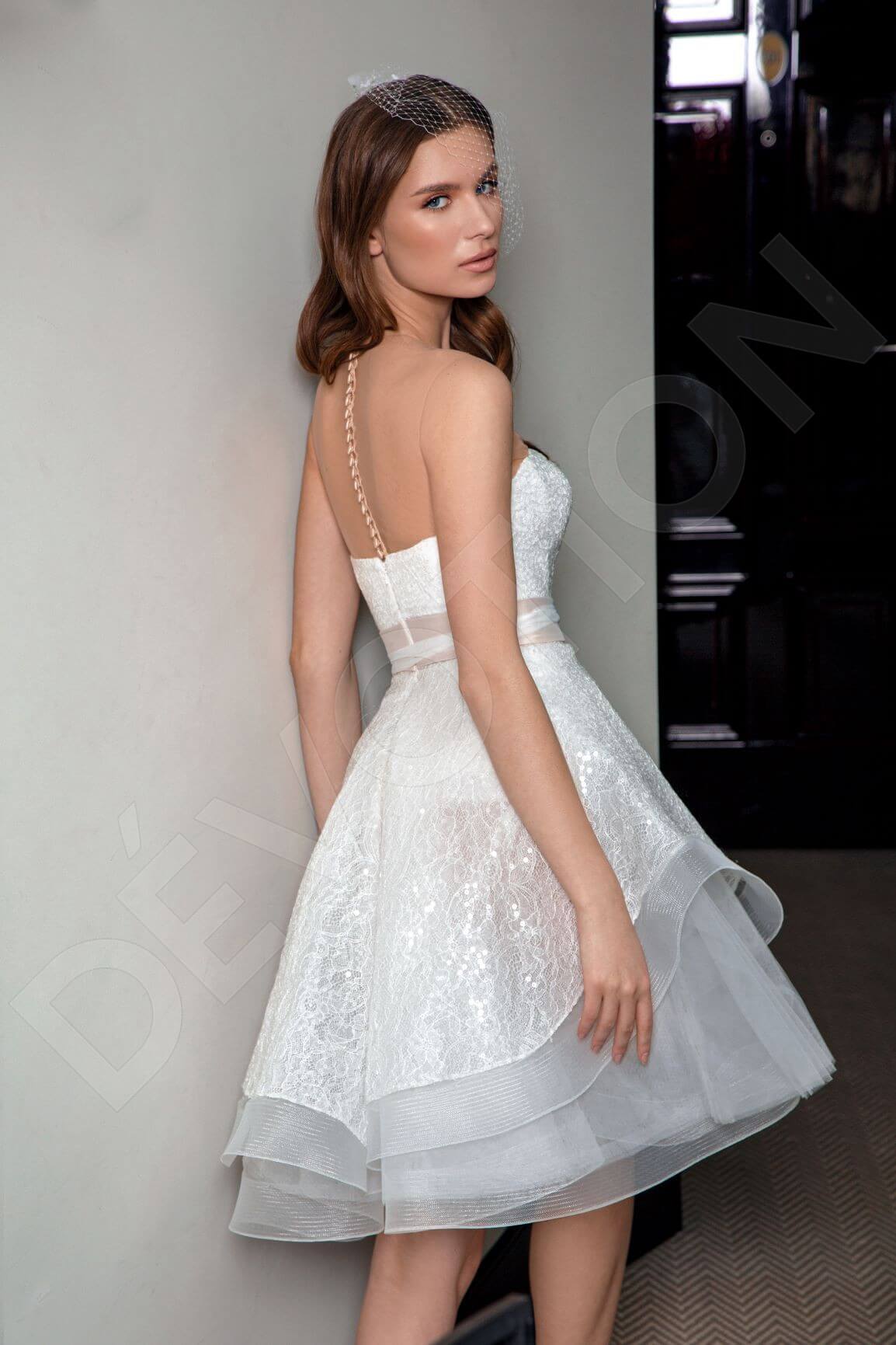 Fiorina Full back A-line Sleeveless Wedding Dress Back
