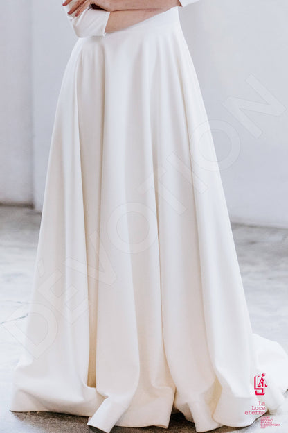 Addia Full back A-line 3/4 sleeve Wedding Dress 3