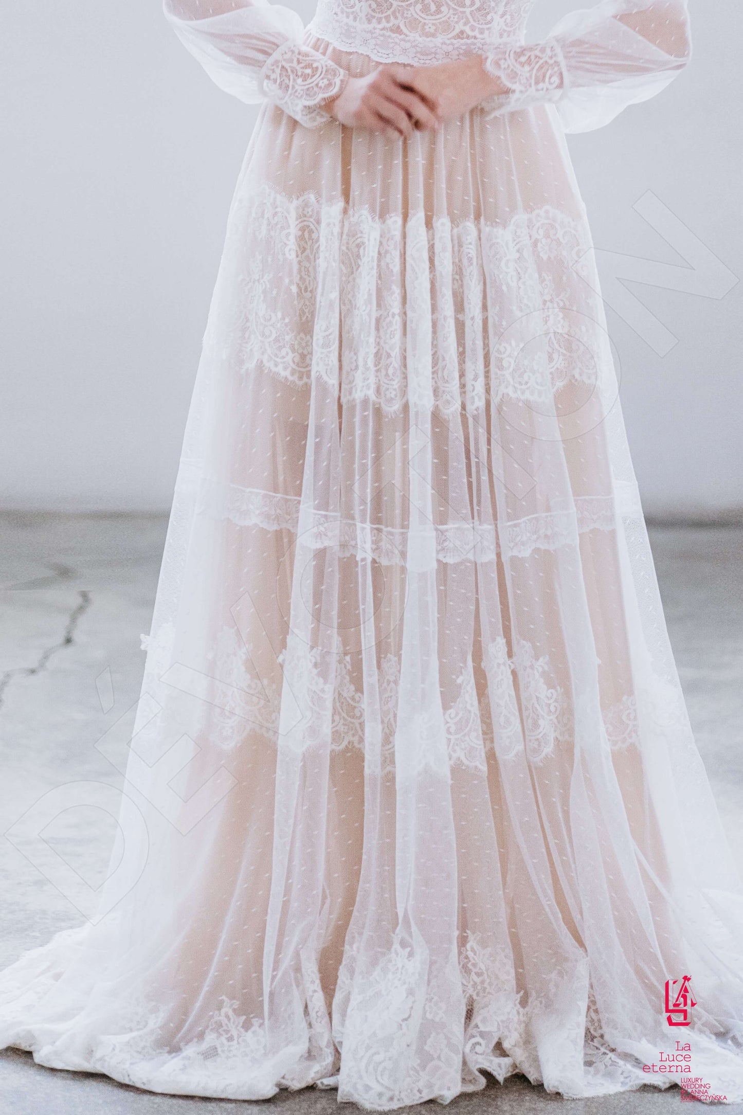 Alexa Full back A-line Long sleeve Wedding Dress 7