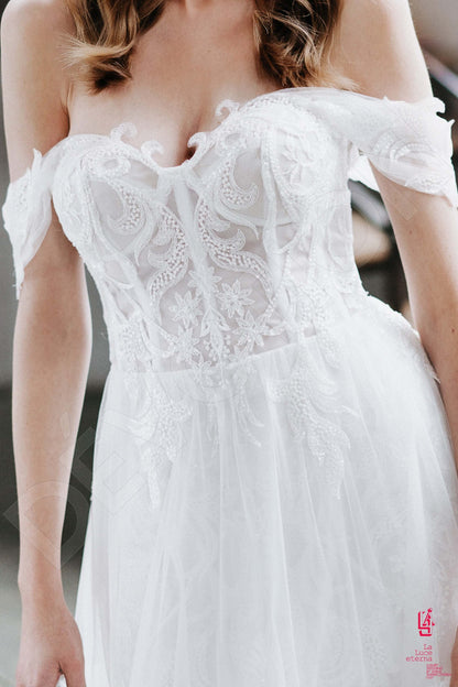 Arvetta Open back A-line Sleeveless Wedding Dress 5