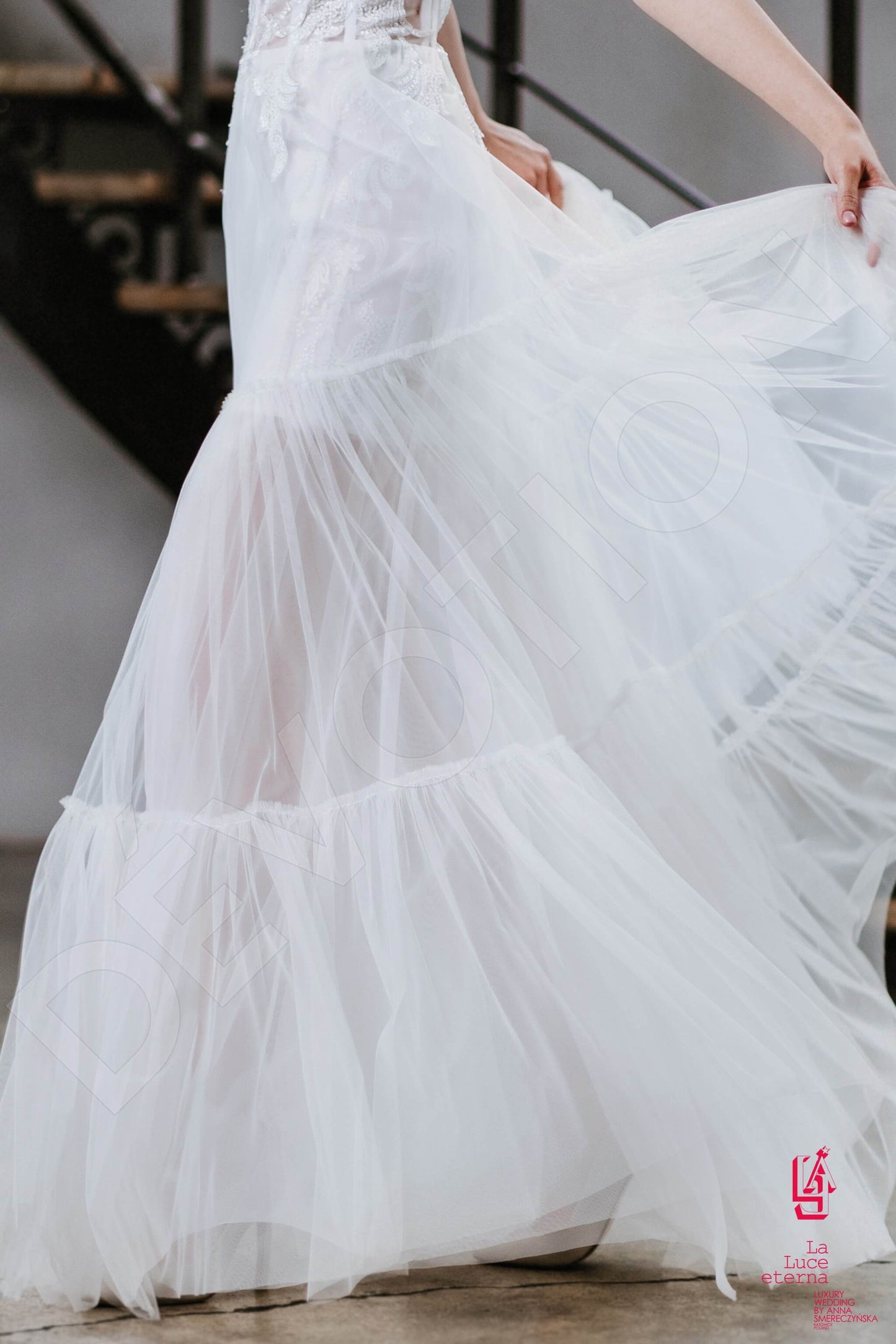 Arvetta Open back A-line Sleeveless Wedding Dress 7