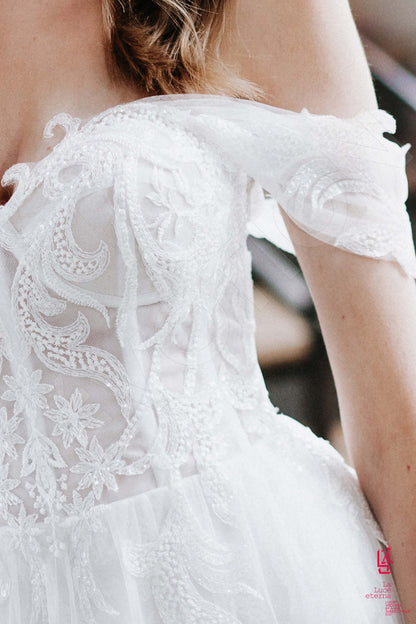 Arvetta Open back A-line Sleeveless Wedding Dress 6