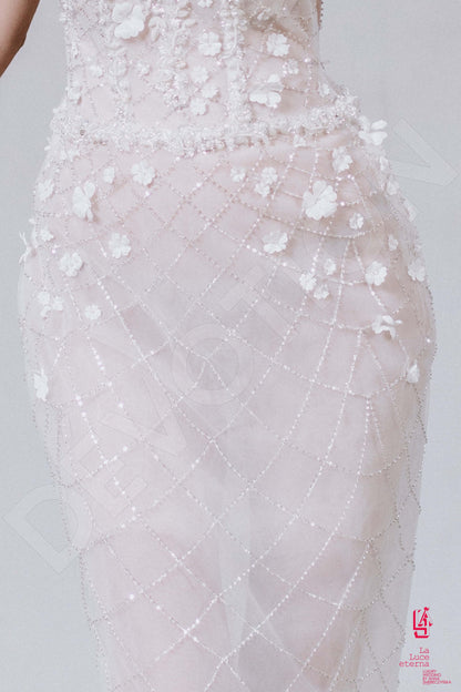 Koen Full back A-line Short/ Cap sleeve Wedding Dress 7