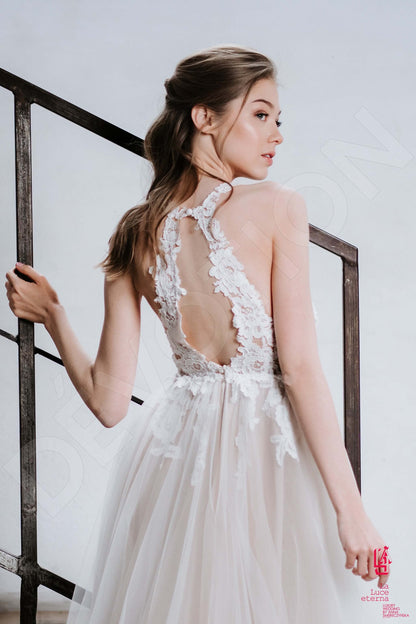 Laren Full back A-line Straps Wedding Dress 3